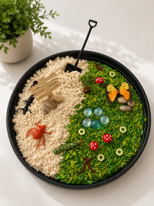 Little Creepy Crawlies sensory kit with insect tools and fillers - WhimsyBloom