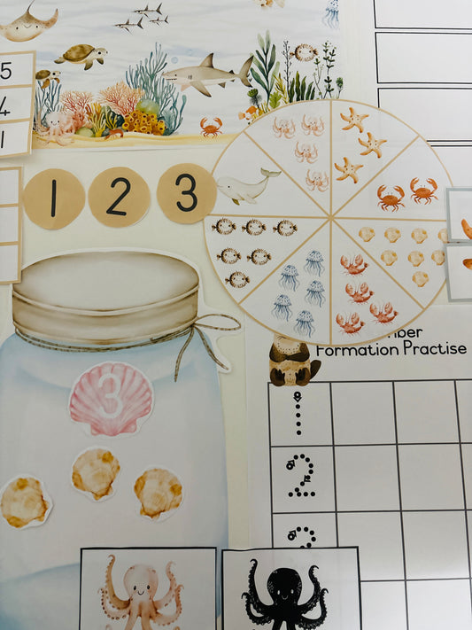 Ocean Creatures Morning Basket Printable Pack (PDF)